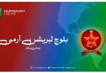 بی ایل اے 28 اگست کو پنجپائی کڑمب میں قابض پاکستانی فورسز پر حملے کی ذمہ داری قبول کرتی ہے۔ ترجمان آزاد بلوچ 