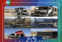 زیارت میں تعمیراتی کمپنی کے کیمپ پر مسلح حملہ،دو ملازم اغوا ،بھاگ میں مسلح افراد داخل تھانہ سرکاری املاک نذر آتش